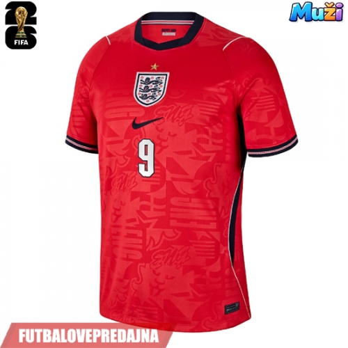 Lacne Muži Futbalové dres Anglicko Harry Kane #9 MS 2026 Krátky Rukáv - Preč